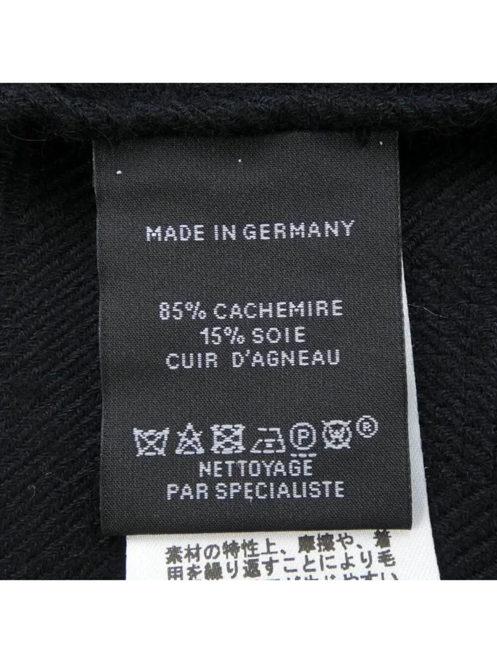 Hermes Stole Scarf Black
